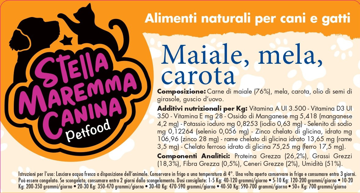 Maiale Mela e Carota 320gr